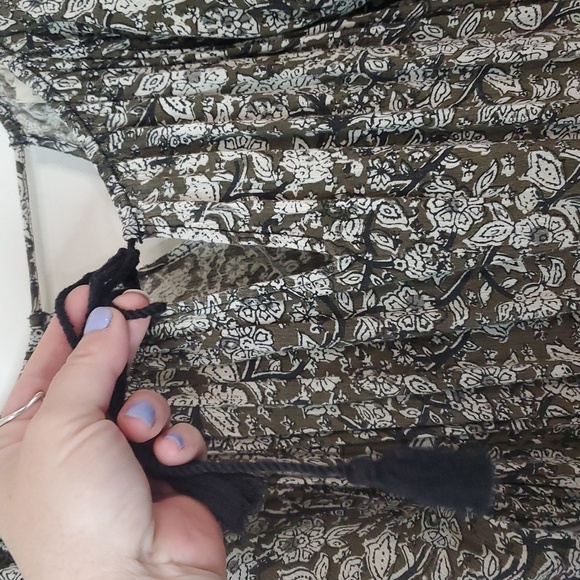 Ralph Lauren Denim & Supply Floral Paisley Print Blouse Size Extra Large Elastic - Picture 5 of 10